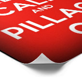 Kalm morsen op illegaal Poster (Hoek)