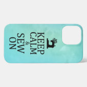 Kalm naaien op Crafts iPhone Case Hoesje (Achterkant horizontaal)