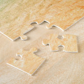 Kalm Ocean Beach met Boat & Rocks of uw foto Legpuzzel (Zijkant)