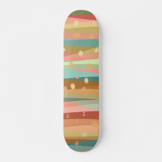 Kalm Ontspannende Bloemen Skateboard (Voorkant)