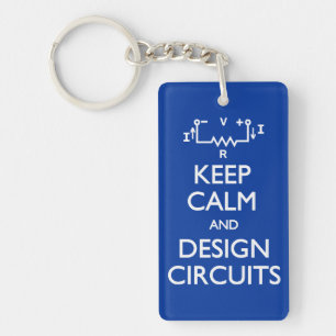 Kalm ontwerp-circuits houden sleutelhanger