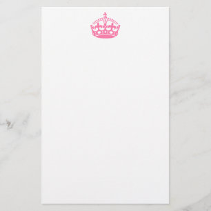 Kalm roze overwinningskroon briefpapier