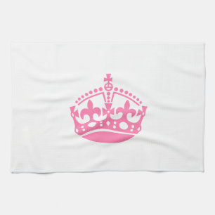 Kalm roze overwinningskroon theedoek