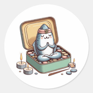 Kalm Sardine Zen Meester Sticker