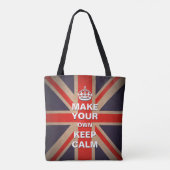 Kalm Sjabloon houden -  uniale Jack-Canvas tas (Achterkant)