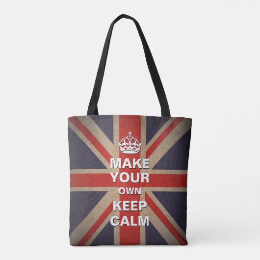 Kalm Sjabloon houden -  uniale Jack-Canvas tas (Achterkant)