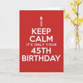 Kalm slechts 45e (blanco) Kaart (Gele Bloem)