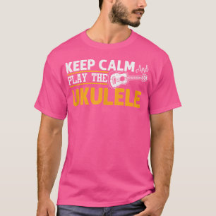 Kalm spelen Ukulele Uke Musician Hawaii Guitar T-shirt