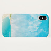 Kalm strand & lucht oceaansfeer Case-Mate iPhone case (Achterkant (horizontaal))