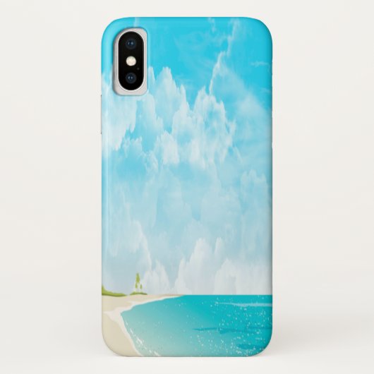 Kalm strand & lucht oceaansfeer Case-Mate iPhone case (Achterkant)