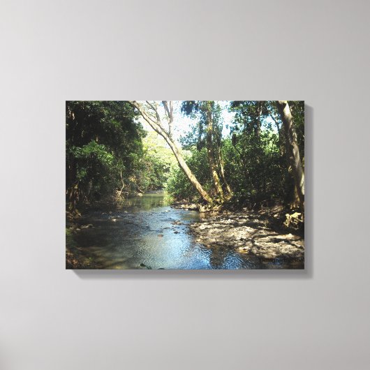 Kalm Stromend Water Canvas Afdruk (Voorkant)