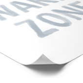 Kalm vaarzone strand kinderkamer decor poster (Hoek)