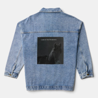 Kalm Wild Kalme Is Geen Zwakte Denim Jacket