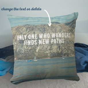 Kalm Zee en mooie bergen Kussen