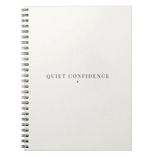 Kalm zelfvertrouwen Minimalistisch notitieboek Kal