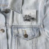 Kalmar Castle Vierkante Button 5,1 Cm (In situ)