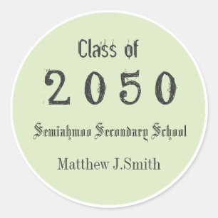 kalme groene coole, leuke afstuderen stickers