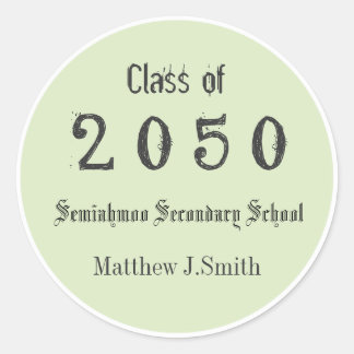 kalme groene coole, leuke afstuderen stickers