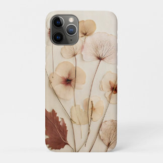 Kalme toon gedroogde bloem arrangement iPhone 11 pro hoesje