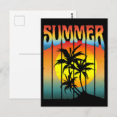 KALME ZOMER ZONSONDERGANG BRIEFKAART (Voorkant / Achterkant)