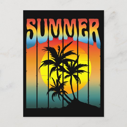 KALME ZOMERONDERGANG BRIEFKAART (Voorkant)