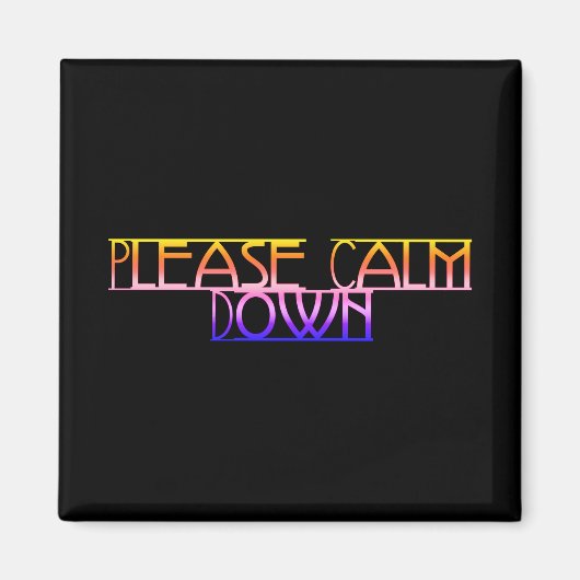 Kalmeer alsjeblieft Magnet omlaag Magneet (Voorkant)