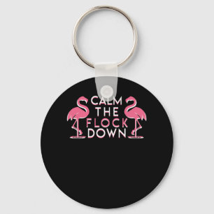 Kalmeer de Kudde Roze Flamingo Sleutelhanger
