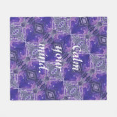 Kalmeer je geest Fleece deken (Voorkant (Horizontaal))