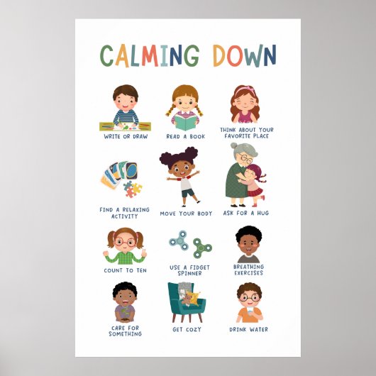 Kalmeren Technieken Klaslokaal Poster (Voorkant)