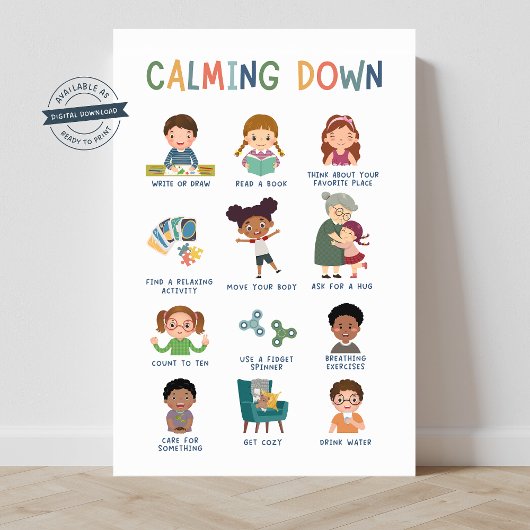 Kalmeren Technieken Klaslokaal Poster