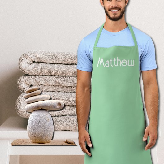 kalmerend groen schort