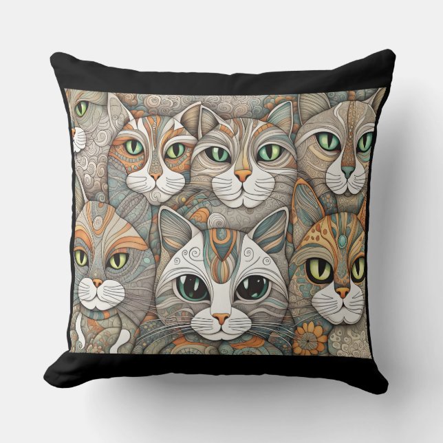 kalmerend kattenkussen kussen (Voorkant)
