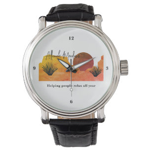Kalmerende Desert Moon Meditatie E-Horloge Horloge