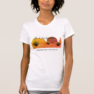 Kalmerende Desert Moon Meditatie T-Shirt