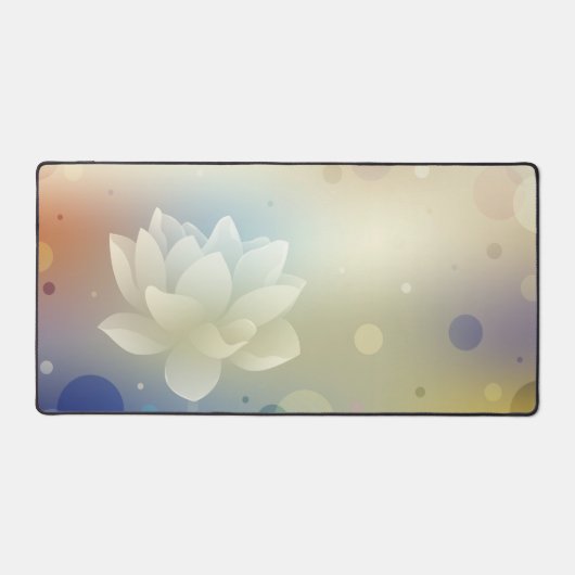 Kalmerende & Functionele Lotus Desk Mat (Voorkant)
