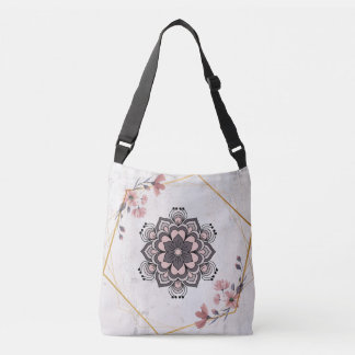 Kalmerende Harmonie Geometrische Bloemrijke Mandal Crossbody Tas