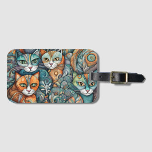 Kalmerende Katten 2 bagagelabel