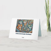 Kalmerende Katten 2 wenskaart Kaart (Achterkant)