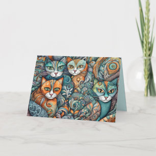 Kalmerende Katten 2 wenskaart Kaart