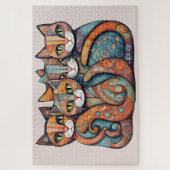 Kalmerende katten 3 puzzel legpuzzel (Verticaal)