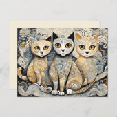 kalmerende katten briefkaart (Voorkant / Achterkant)