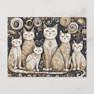 kalmerende katten briefkaart