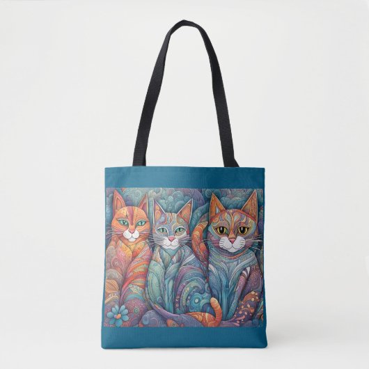 Kalmerende Katten canvas tas (Voorkant)