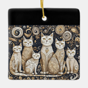 kalmerende katten ornament