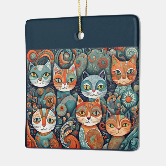 kalmerende katten ornament (Links)