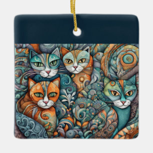 kalmerende katten ornament