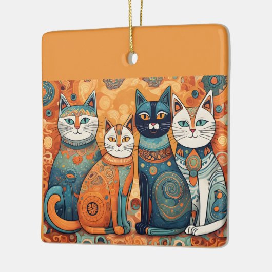 kalmerende katten ornament (Links)