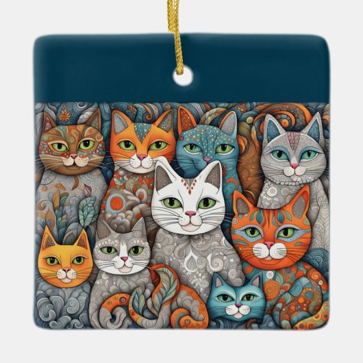 kalmerende katten ornament (Voorkant)