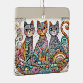 kalmerende katten ornament (Rechts)