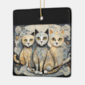 kalmerende katten ornament (Links)